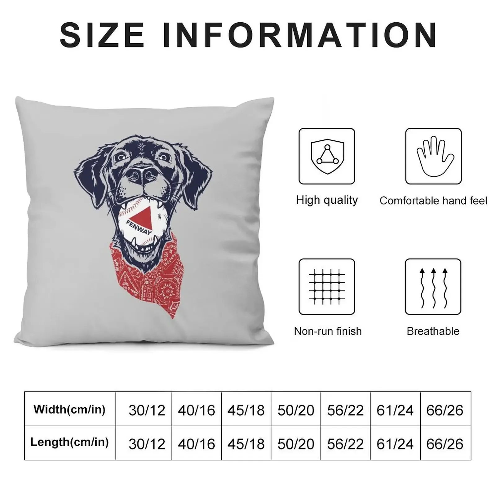 Подушка Fenway Baseball Dog рождественская наволочка подушки эстетические подушка для