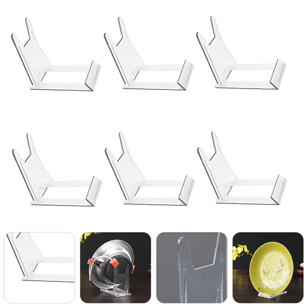 

Display Stand Plate Holder Easel Photo Stands Picture Dish Mini Frames Easels Transparent Clear Bowls Acrylic Racks