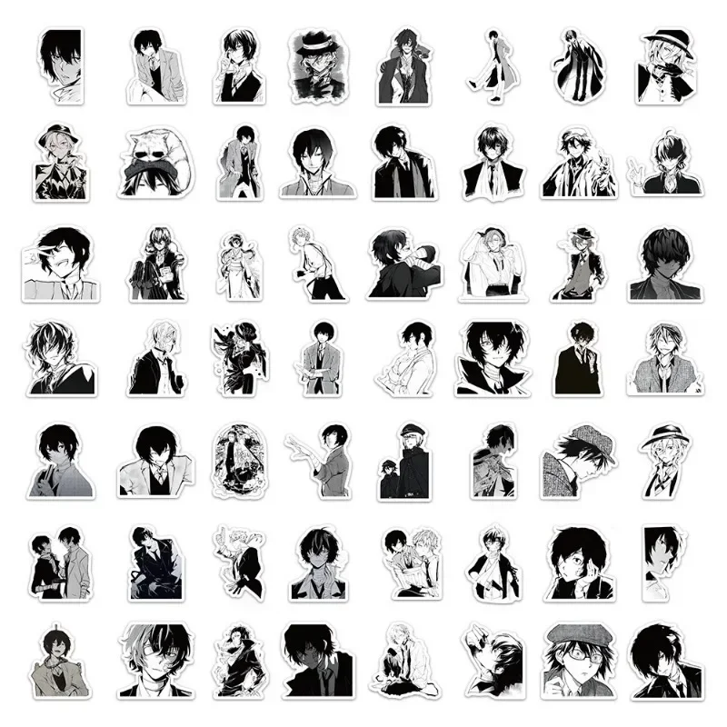 10/30/60 шт. черно-белые наклейки аниме персонаж дзюдзюцу кайсен Джоджо Бунго