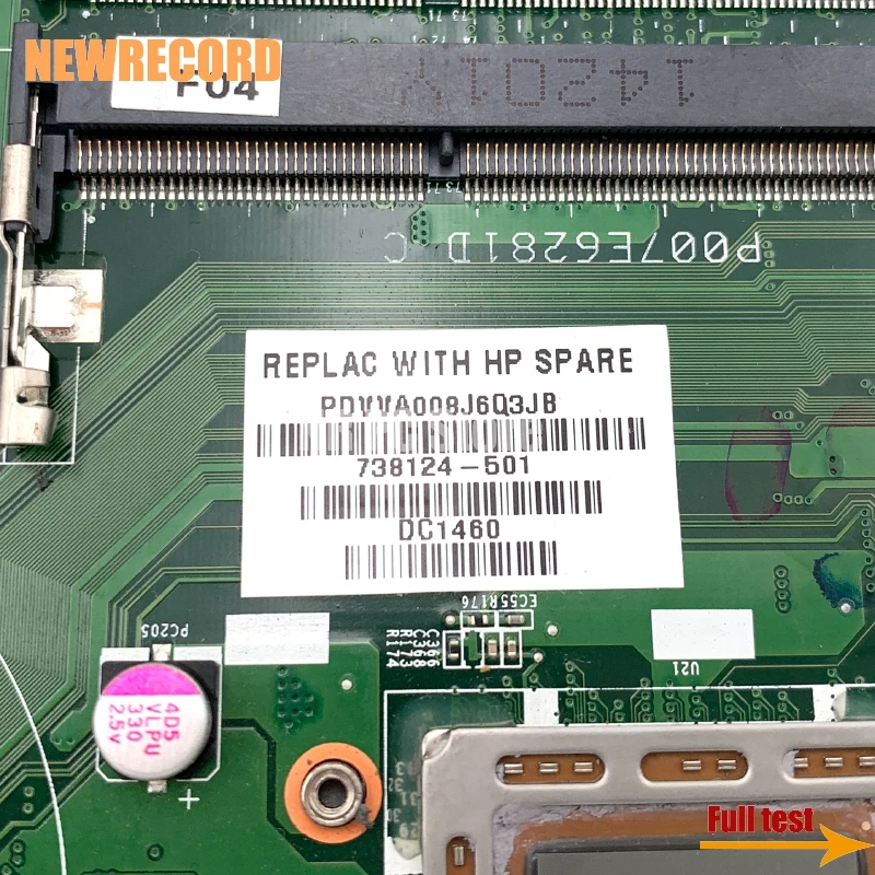 Материнская плата для ноутбука HP PAVILION 15-N 738124-501 738124-001 U92 DA0U92MB6D0 REV:D A76M A10-5745M
