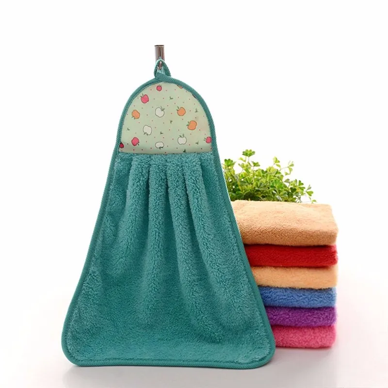 

Coral Velvet Bathroom Supplies Soft Hand Towel Absorbent Cloth Dishcloths Hanging Cloth Kitchen Accessories