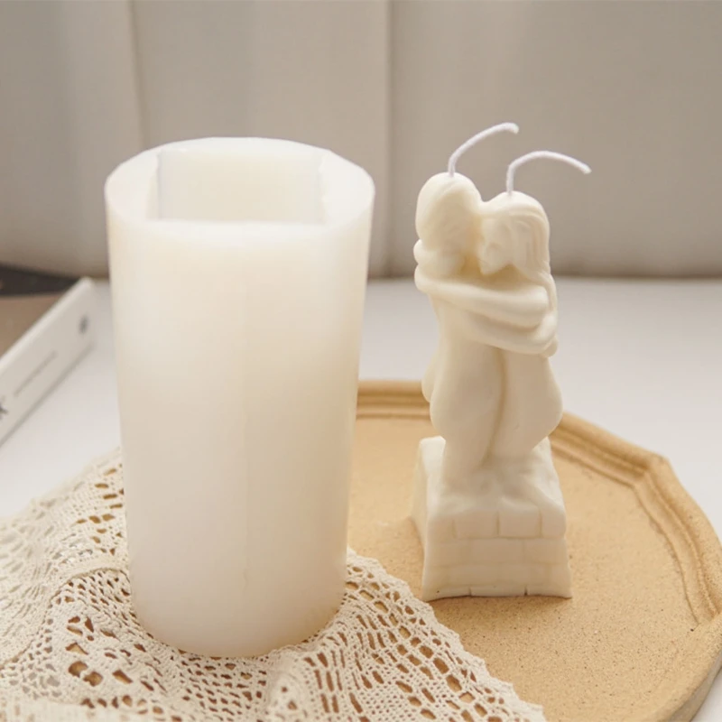 

3D силиконовая форма для пар для изготовления свечей на День святого Валентина, формы для смолы ручной работы 87HA