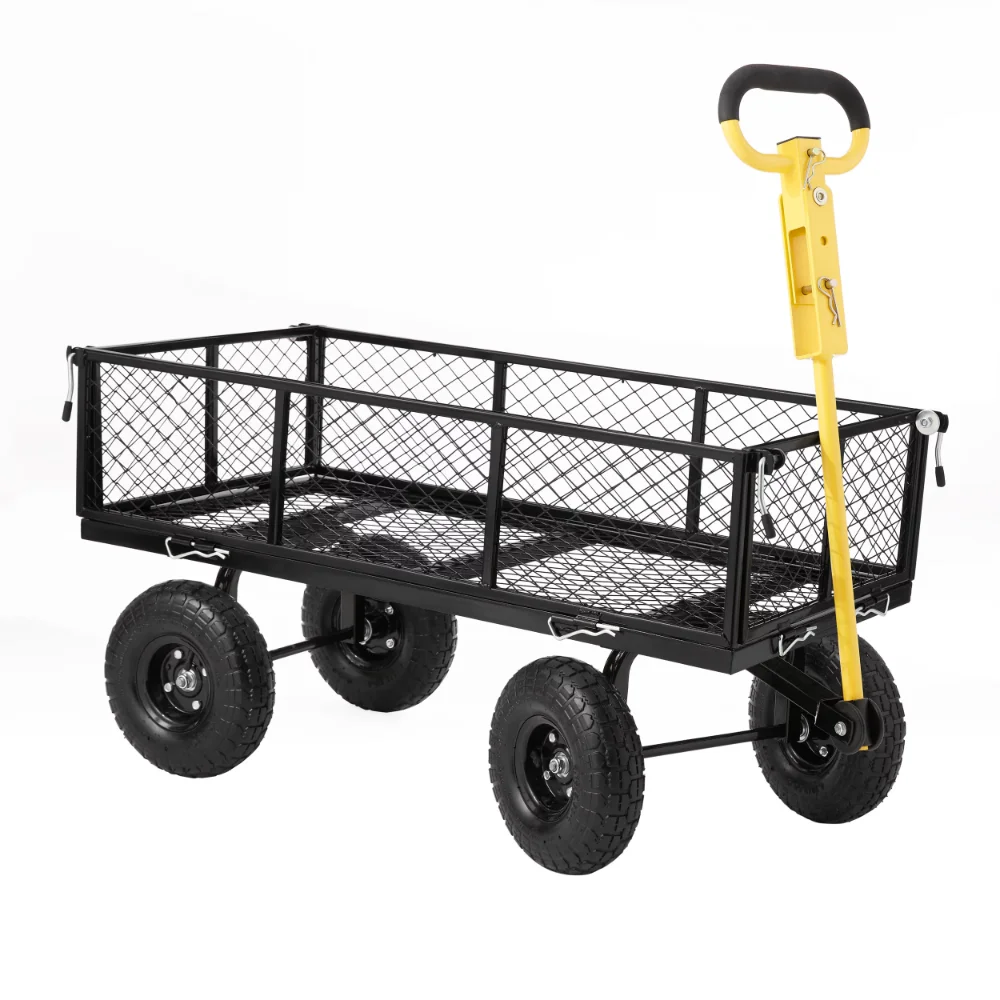 Expert Gardener Landscaping Plant and Tool Cart 43.90 X 19.50 X 39.00 Inches Wagon Cart  Beach Trolley