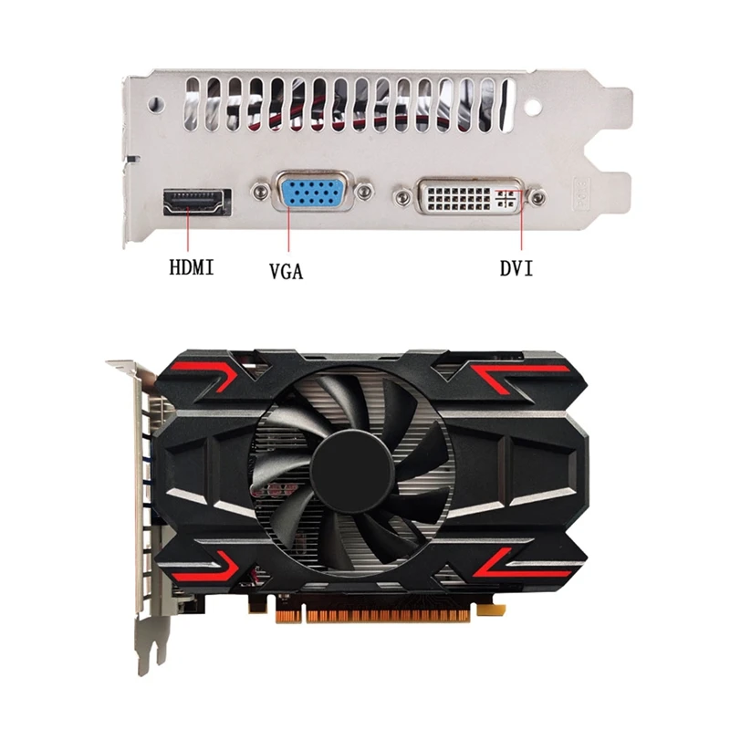 Видеокарта HD6770 PCIE X16 PCI-E 2 0 Дискретная графическая карта GPU 4 ГБ GDDR5 128 бит VGA DVI