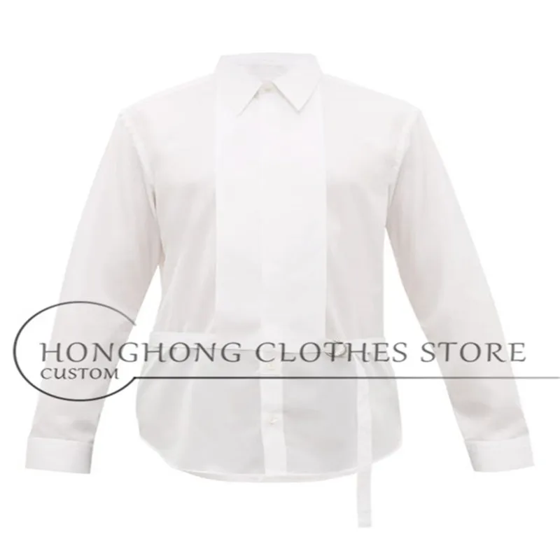 Custom] new detachable stylish cotton shirt S-6XL! High quality men's large size shirts