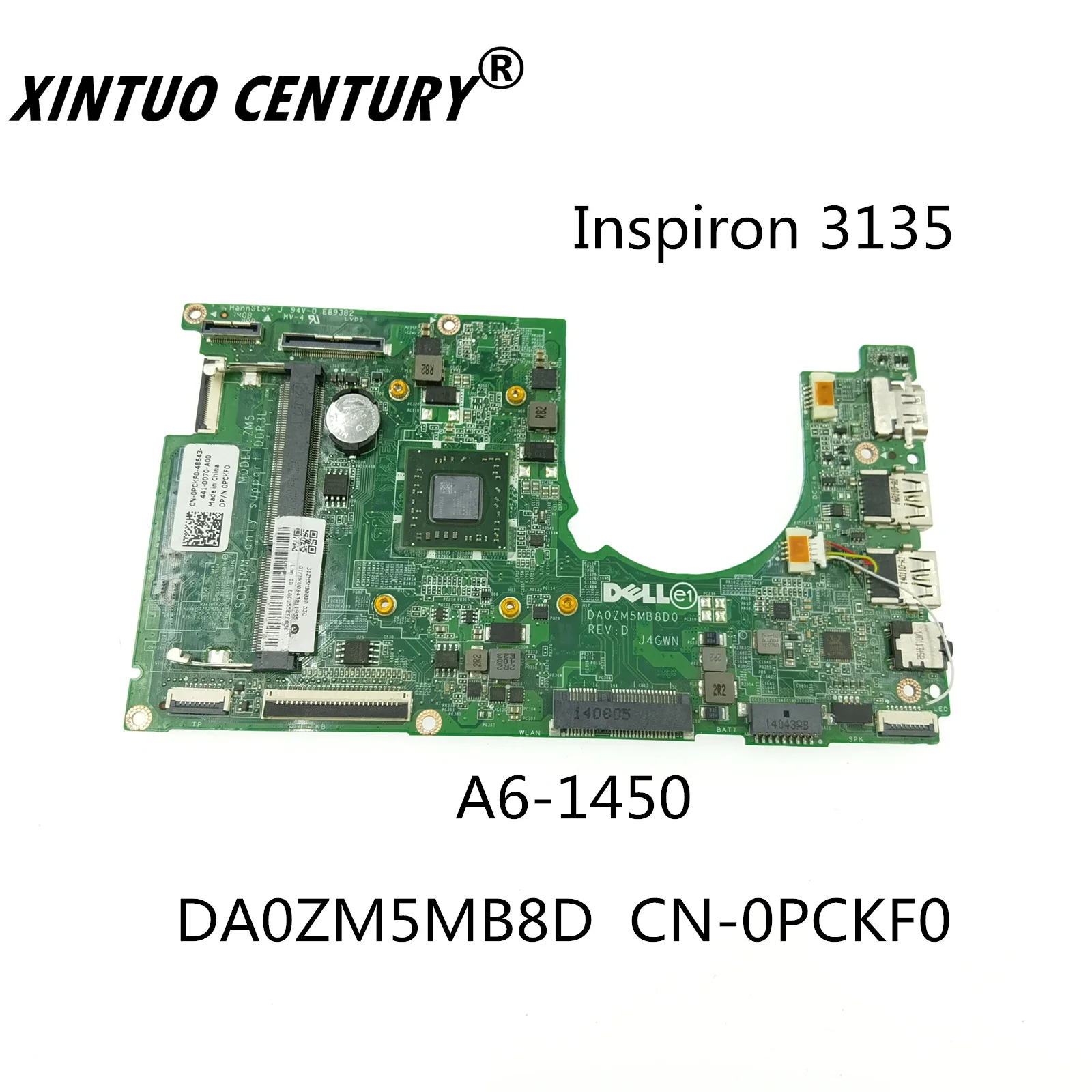

Dell Inspiron 3135 anakart A6-1450 CPU PCKF0 0PCKF0 CN-0PCKF0 DA0ZM5MB8D0