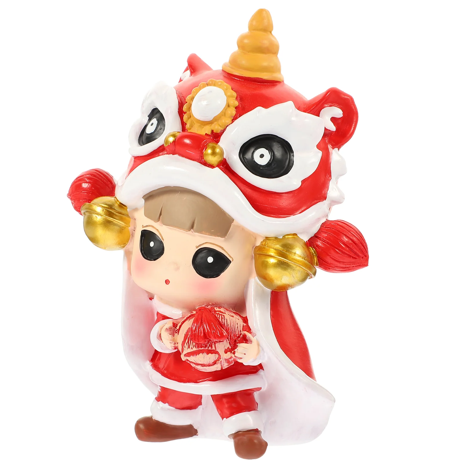 

Figurine Mascot Decor Chinese Rabbit Resin Animal Statue Shui Desktop Car Feng Zodiac Year New Toy Dashboard Decorations