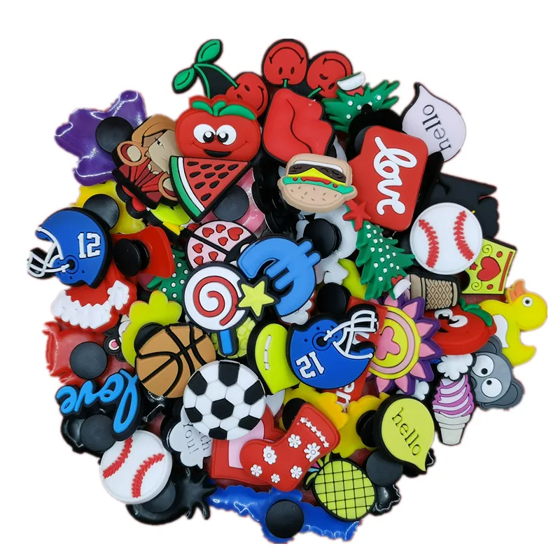 

50/100 шт., подвески для обуви в виде животных