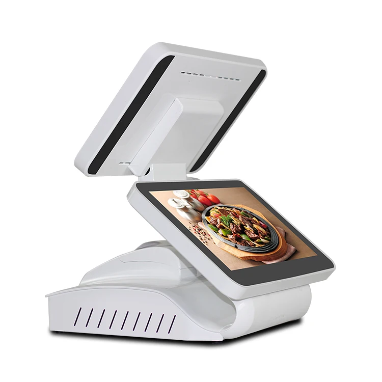 

Недорогая pos-машина Gmaii с принтером, все в одном, сенсорный двойной экран, pos-машина, android/win кассовый аппарат