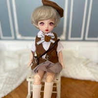 30cm wig bjd doll movable joints cute face diy bjd dolls with big eyes bjd toys gifts for girl handmand toy
