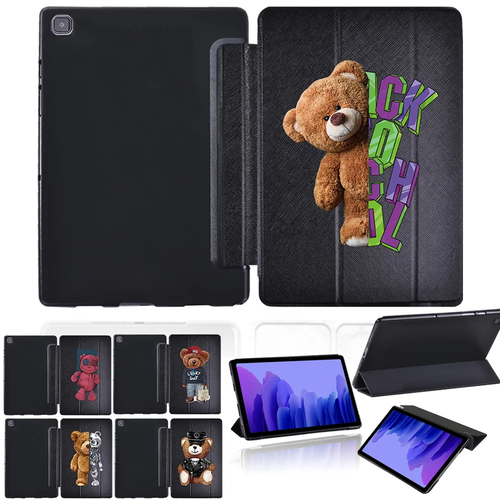 

Cute Bear Series Tri-fold Cover for Samsung Galaxy Tab A7 10.4" 2020 SM-T500 T505/Tab A 10.1 SM-T510 T515 Tablet Case Covering
