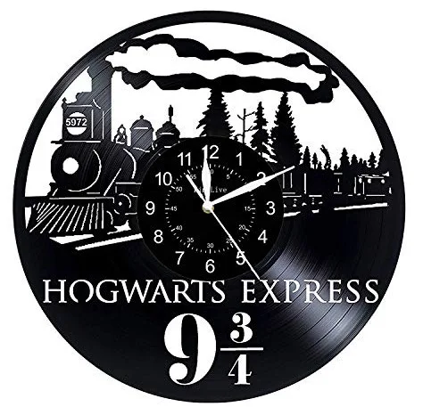 

Виниловые настенные часы хогварис Экспресс Настенный декор украшение для спальни светодиодные настенные часы дизайн комнаты домашний декор интерьер настенное искусство