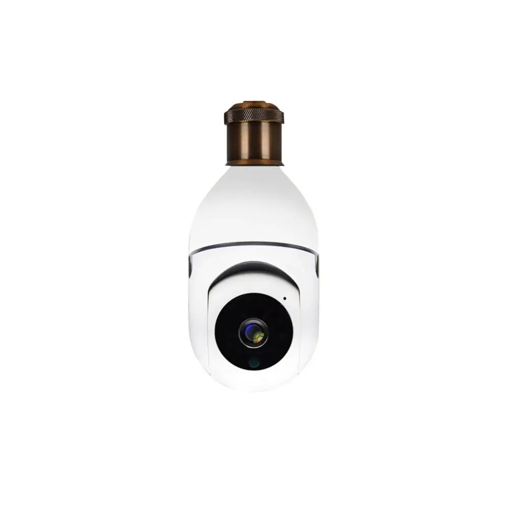 

1080P 360 Rotate Auto Tracking Panoramic Camera Light Bulb Wireless Wifi PTZ IP Cam Remote Viewing Security E27 Bulb Interface