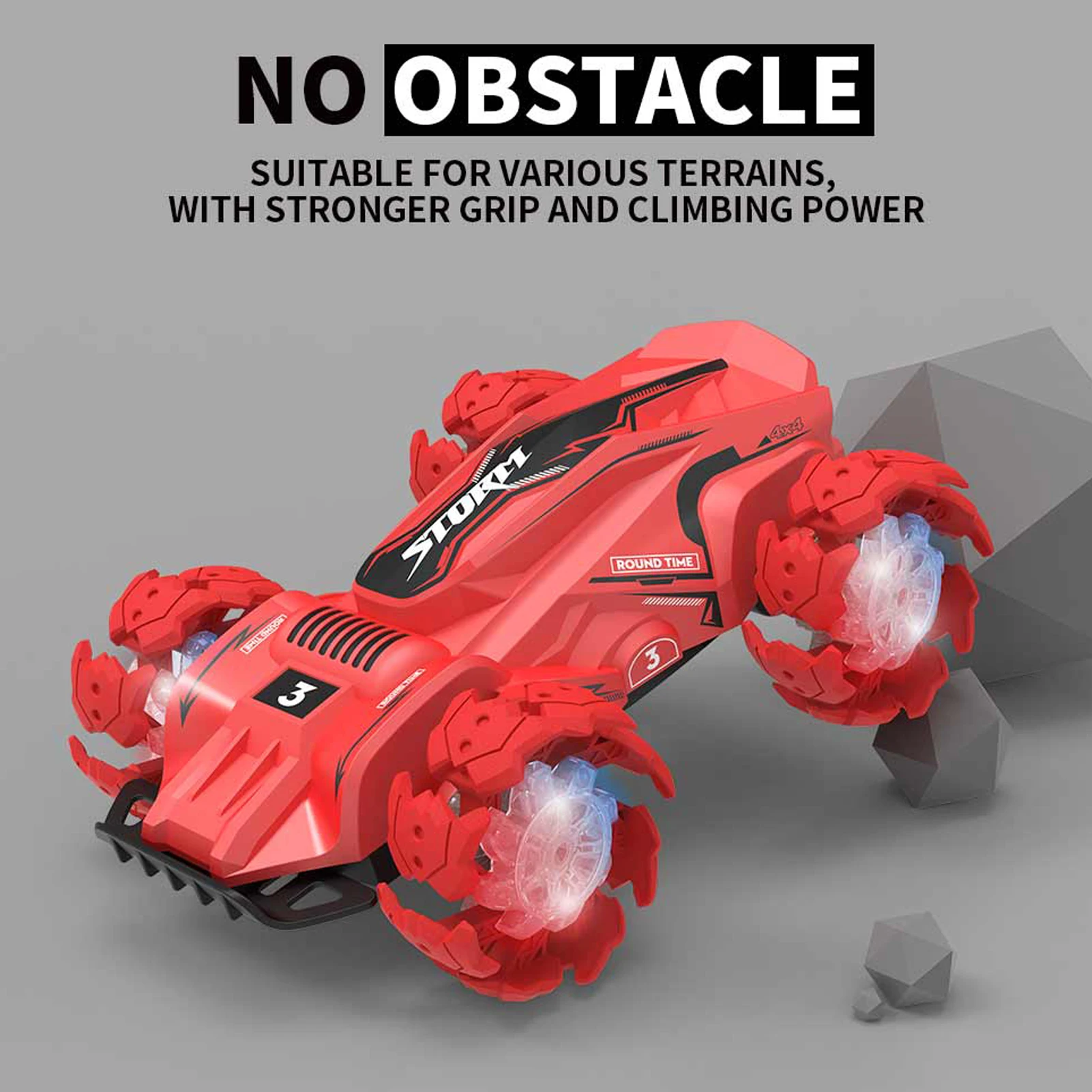 

Машинка-трюк на радиоуправлении с дистанционным управлением, 2,4 ГГц, игрушечная машинка на радиоуправлении для мальчиков, вращение на 360 гра...