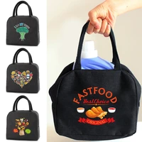 lunch carry bag insulated handbags for women children school trip lunch picnic dinner cooler thermal food portable canvas bags