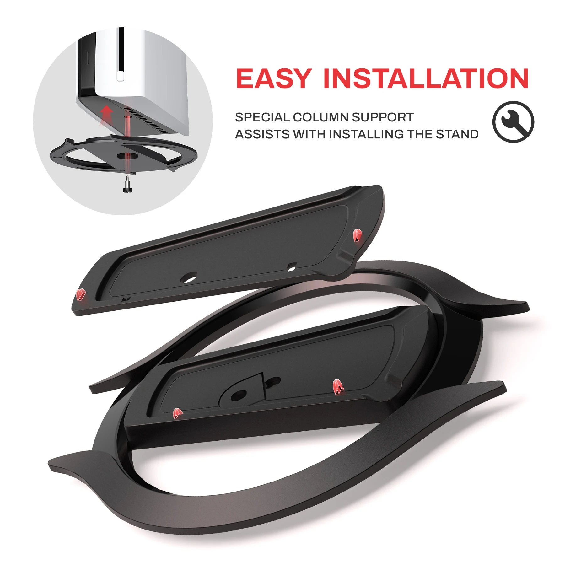 Вертикальная подставка PlayVital для дисков и цифровых консолей PS5/Slim/Pro/Standard