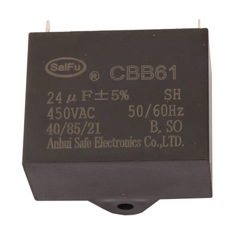 CBB61 генератор пускового конденсатора 450 в переменного тока мкФ 50/60 Гц для 400/350/300/В переменного тока UL/RU перечисленные пусковые квадратные конденсаторы