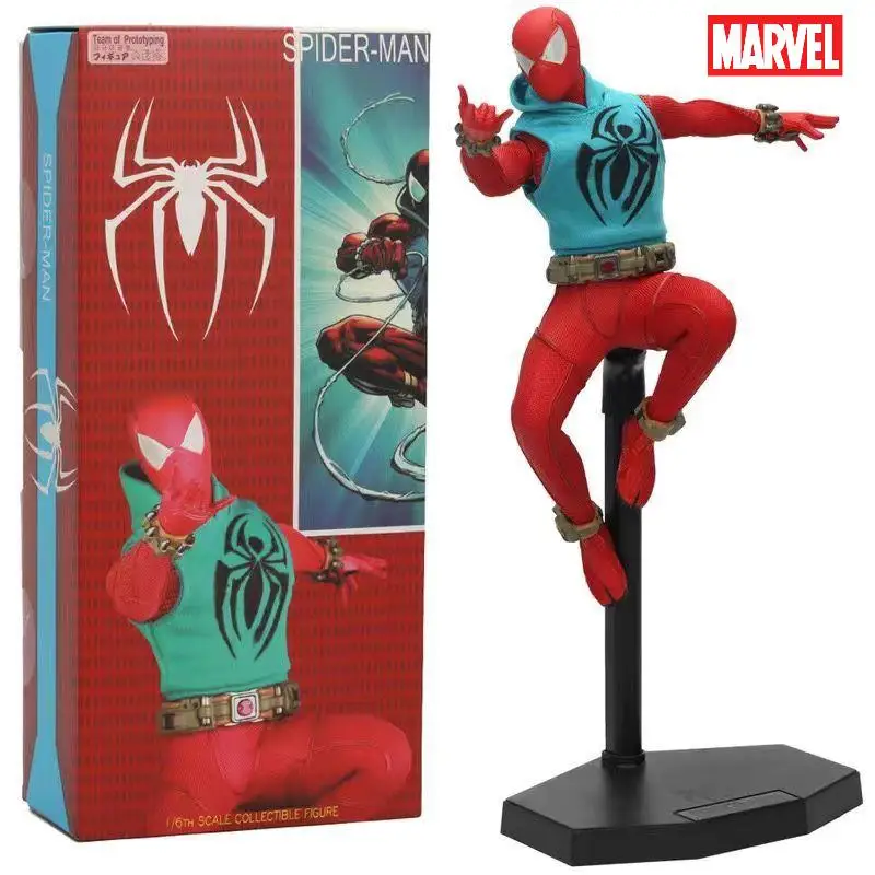 

New Avengers Ironman Mk50 Scarlet Spider Man Action Figure Toys 1/6 Statue Model Doll Collectible Ornament Gifts For Kids Friend