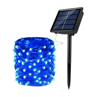 solar string lights outdoor 120 led crystal globe light with 3 light color waterproof solar powered light for garden party decor
