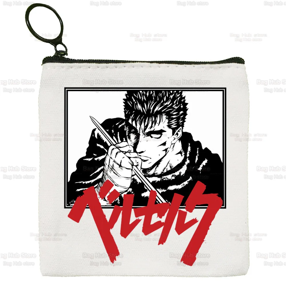 Berserk Guts Wallets Coin Pocket Vintage Male Purse Function Boy and Girl Mythology Warrior Anime Wallet with Card Holders