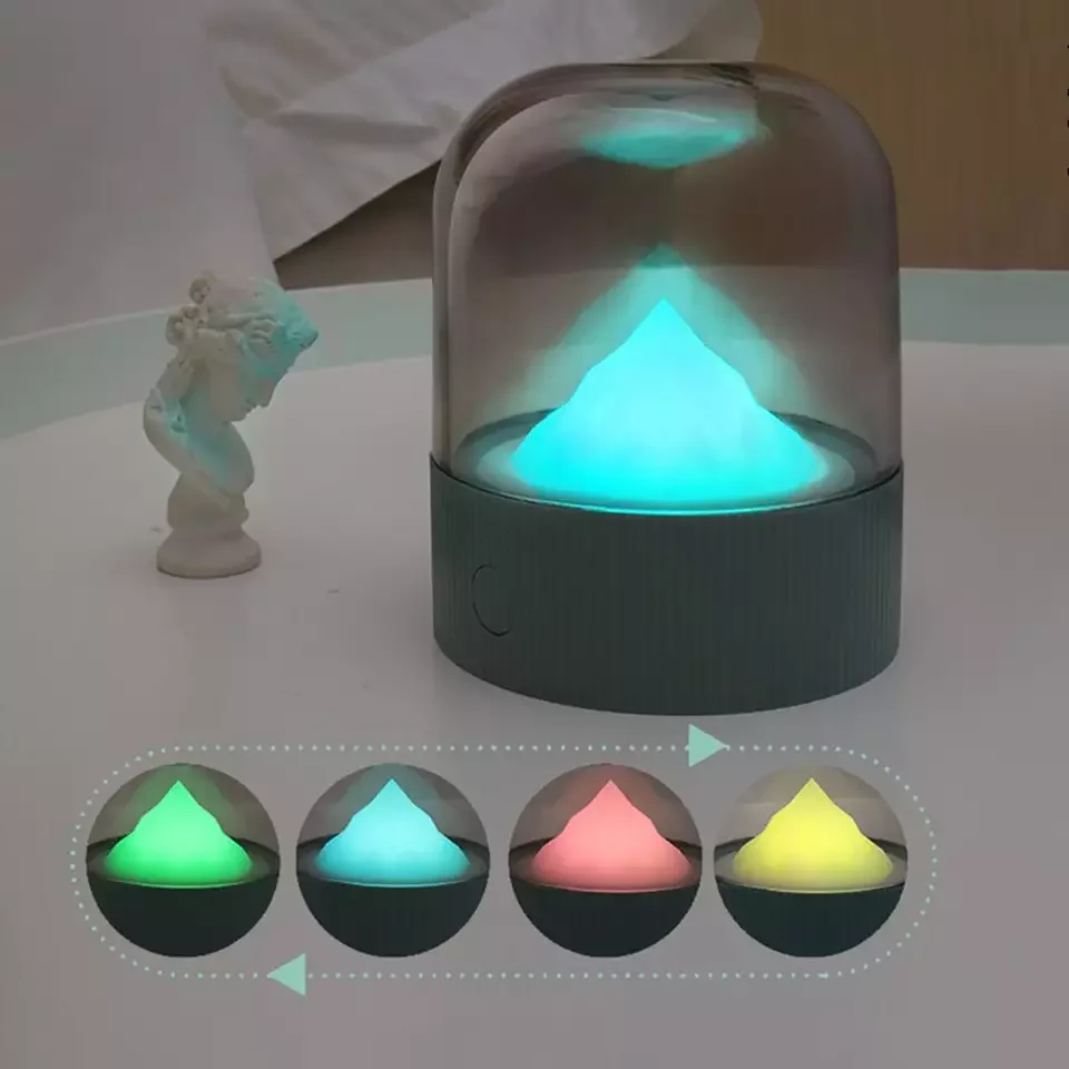 

Creative New Nostalgic Light USB Atmosphere Light Colorful Cycle Table Lamp Bedroom Soft Light Timing With Sleeping Night Light