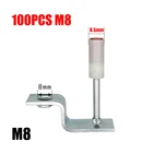 100 шт. 8 мм пистолет для ногтей огнеупорный гвоздь для потолка артефакт пистолет для ногтей бетонный настенный якорь проволочное устройство прорезное устройство заклепки аксессуары пистолет