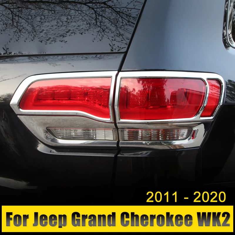 For Jeep Grand Cherokee WK2 2011 2012 2013 2014 2015 2016 2017 2018 2019 2020 Car Tail Light Trim Rear Lamp Frame Cover Stickers