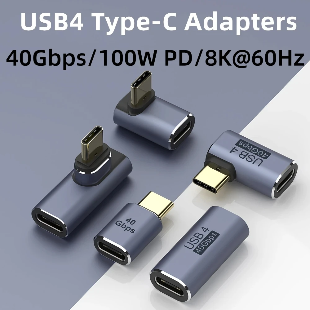 Адаптер OTG USB 4 Type-C 40 Гбит/с 5 А 100 Вт 2 шт