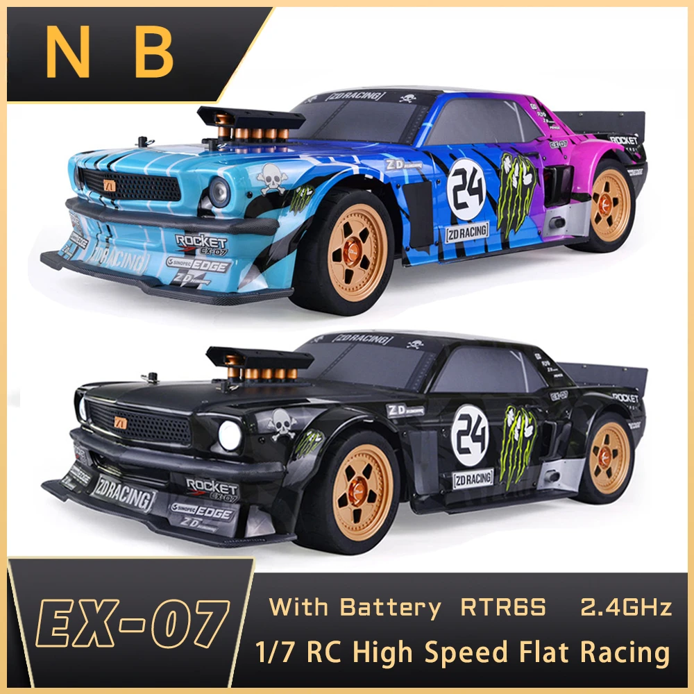 

ZD Racing EX07 1/7 4WD RC высокоскоростной Профессиональный плоский спортивный автомобиль, электрическая модель с дистанционным управлением, игрушки для взрослых и детей, подарок