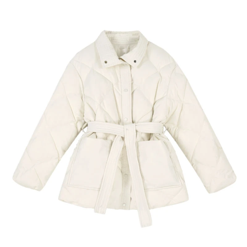 Down Cotton Coats Ladies Warm Solid Hooded Autumn Winter Jacket Women 2022 New Loose Casual Short Tops Parkas Famale Clothing