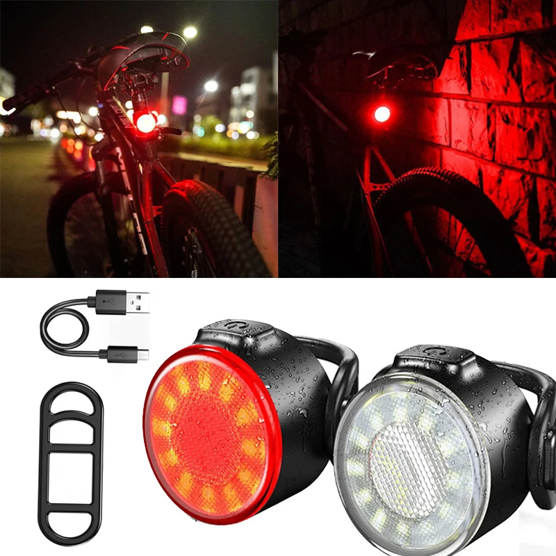 

New Bike MTB LED TAIL Front Or Rear Light FLASH MODE Cycling Helmet Waterproof Bright Taillight Safety Warning Light Flashlight