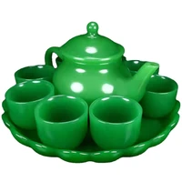 teapot with tea cup household ornaments tea set jasper gongfu teapot teacup set