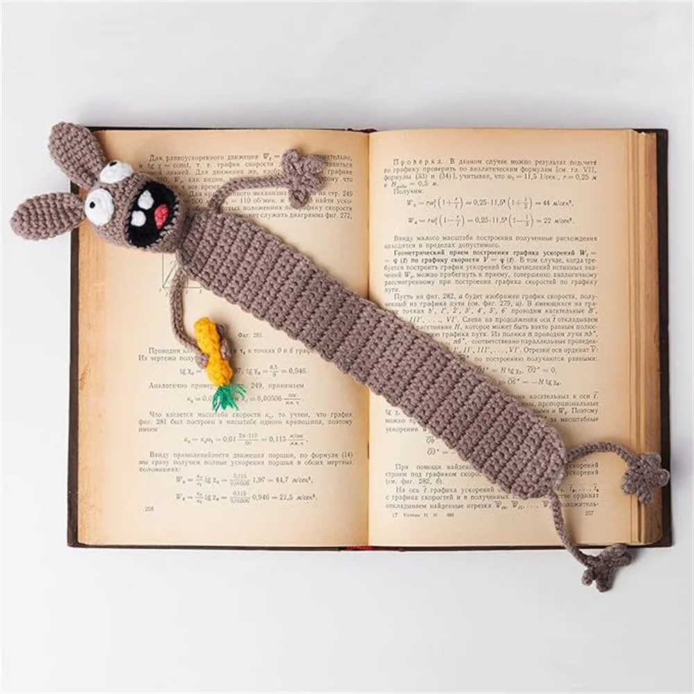 Симпатичные крючком закладки в виде осла вязаные животных ручная работа для