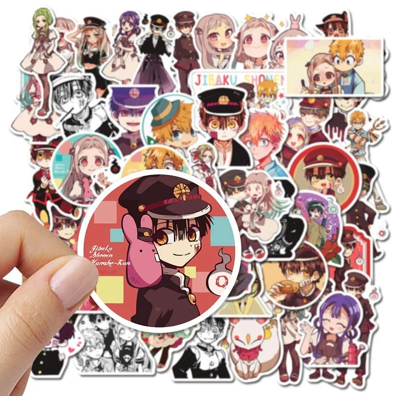 

50 шт., наклейки в японском стиле с унитазом Ханако Кун