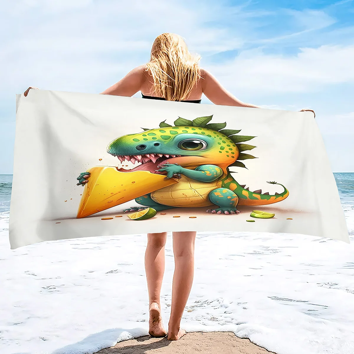 

Microfiber Dinosaur Beach Towel for Kids,Sand Free Beach Towels Oversized,Soft Large Bath Towel,Water Absorbent Bathroom Towel