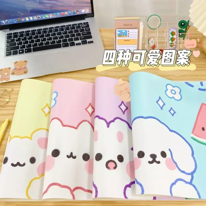 

INS Kawaii Large Mouse Pad Cartoon Cherry Bunny Keyboard Mat Table Mat Students Gamer Waterproof Boys Girls Desktop Mousepad