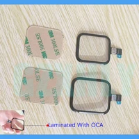 10pcs front touch screen outer glass oca for apple watch series 5 6 2 3 4 digitizer panel with flex cable 38mm 42mm 40mm 44mm