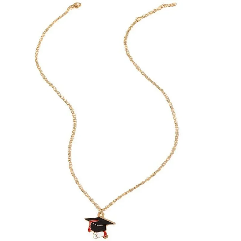Выпускной сезон докторская кепка ожерелье женская мода металлическая цепочка