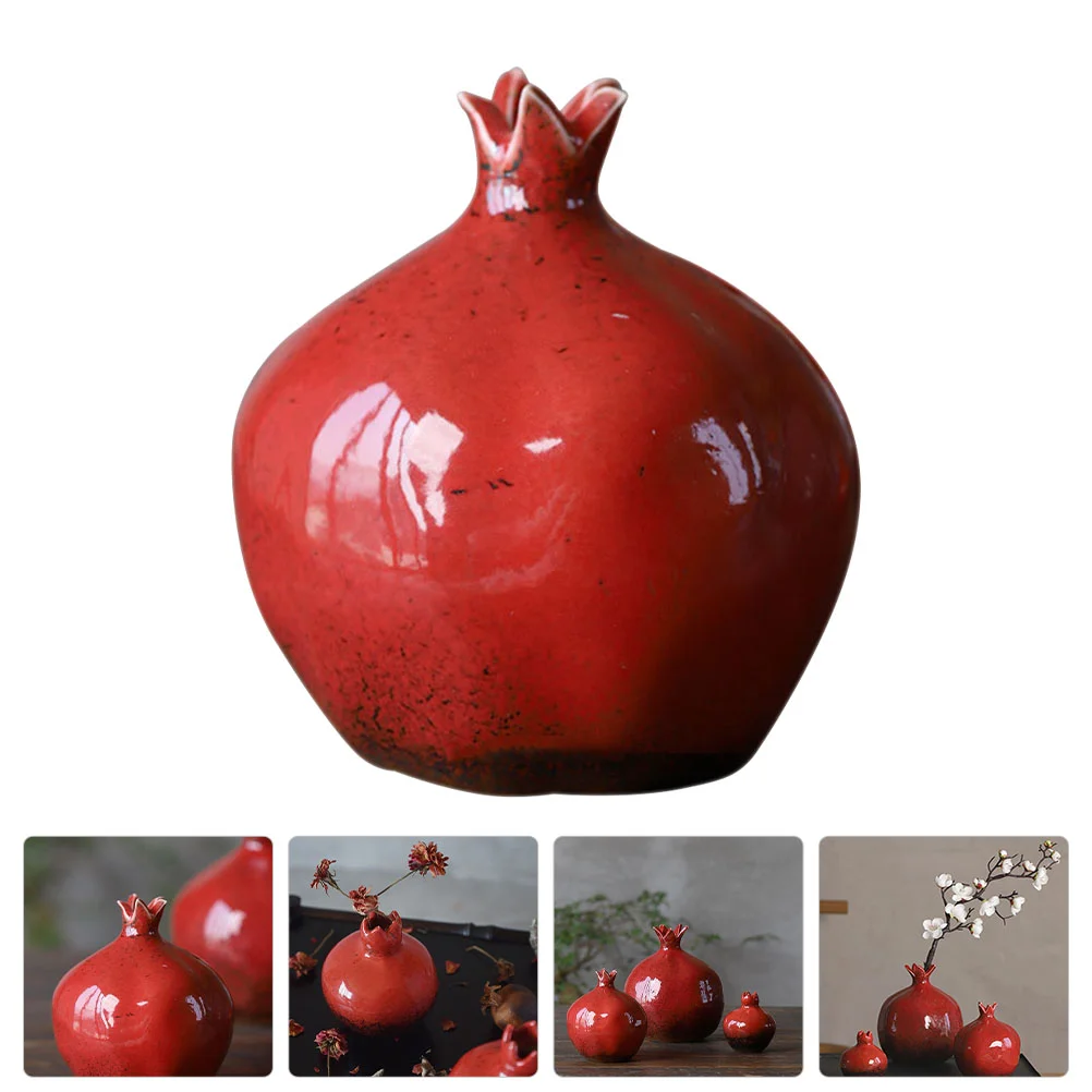 

Керамический гранатовый орнамент, креативная ваза в форме фруктов, украшение для дома