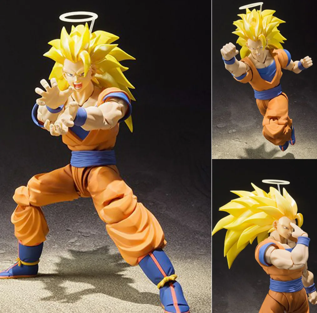

Anime Figure Dragon Ball Super Saiya 3 Super Monkey King PVC Figure SHF Monkey King Movable Hand-made Ornament Model