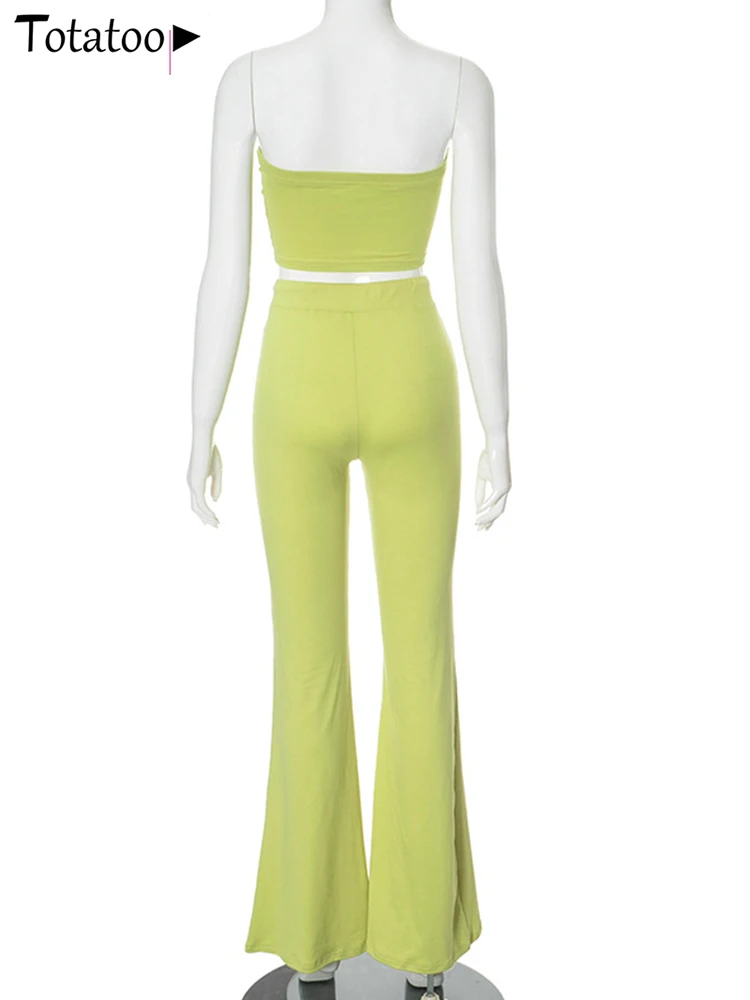 Однотонный комплект из двух предметов с цветочной вышивкой Totatoop женский летний