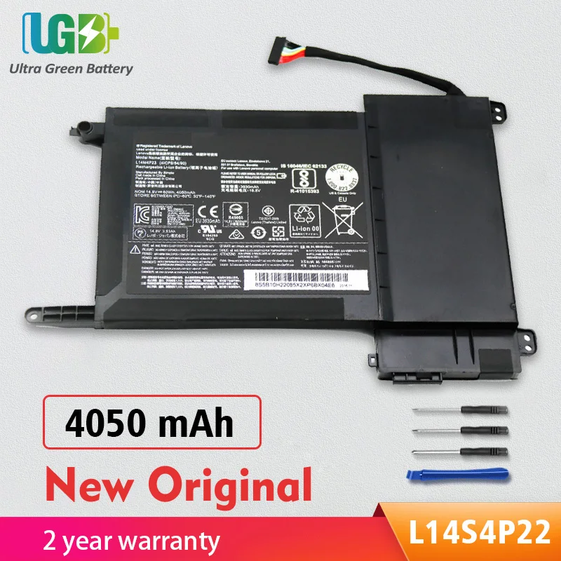 

UGB New Original L14S4P22 L14M4P23 Battery For Lenovo IdeaPad Y700 Y700-17iSK Y700-15ISK 5B10H22084 14.8V 60wh 4050mAh