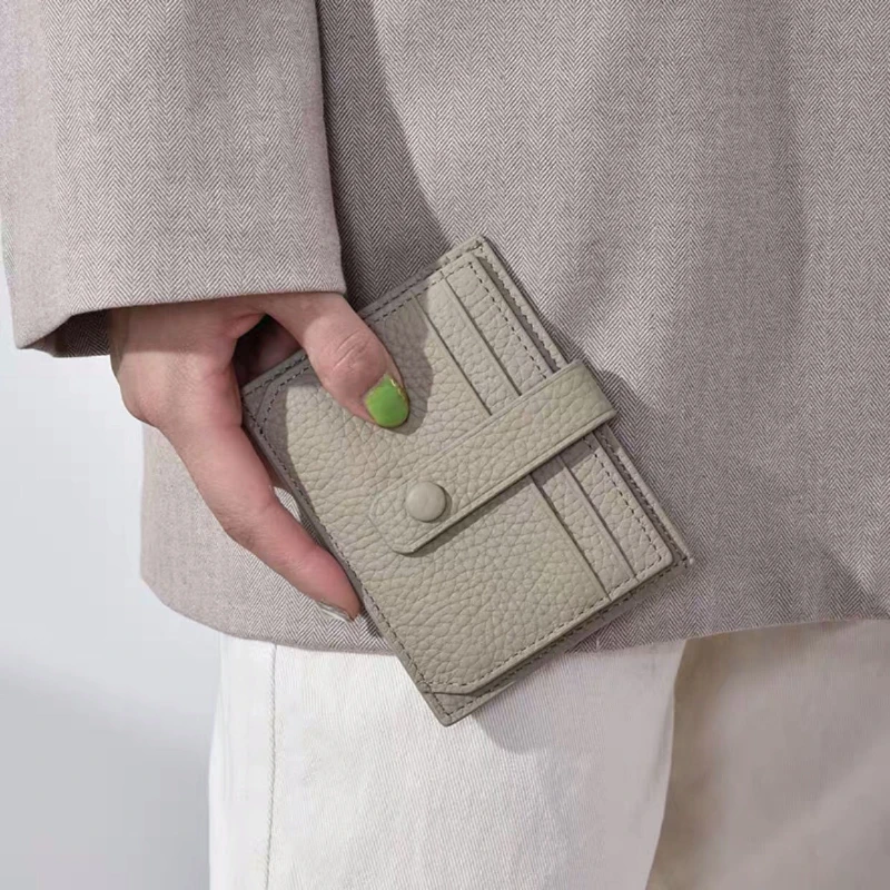 Ultra-thin Card Case Women's Korean Multi-card Case Mini Card Case Leather Case Simple and Compact