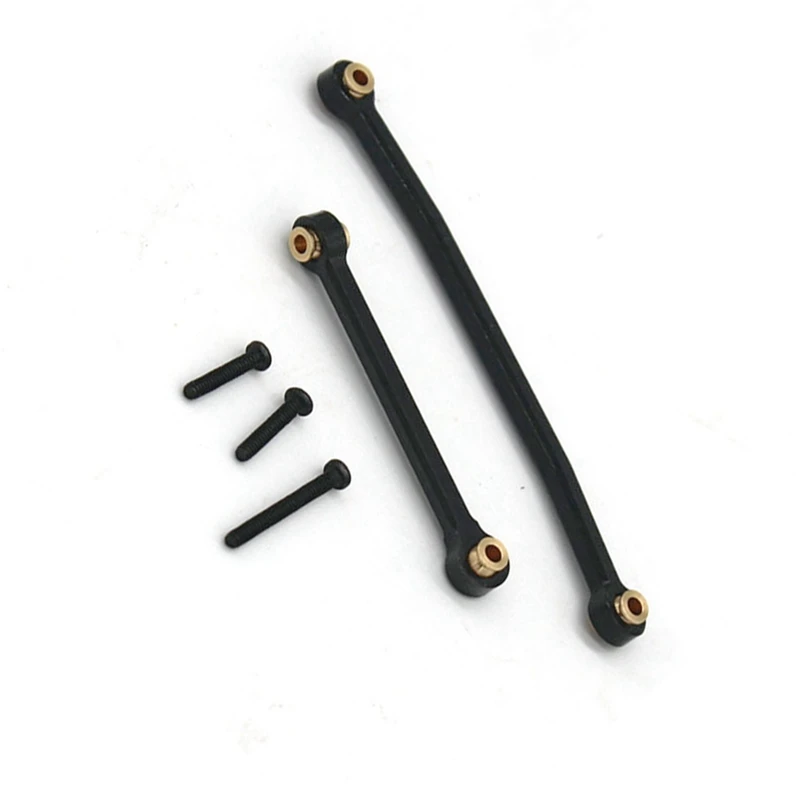 

2X металлические рулевые тяги, тяги для FMS FCX24 1/24, аксессуары для радиоуправляемой машинки, черный цвет