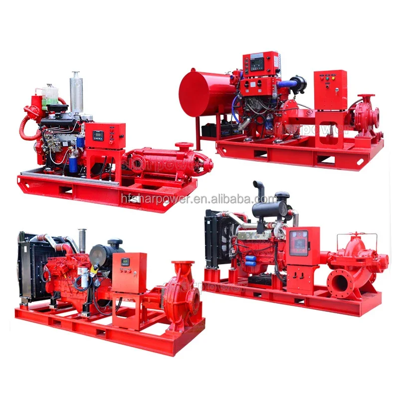 SHARPOWER 40 мм 50 65 80 100 125 1 кВт-90 кВт с приводом двигателя противопожарный водяной насос