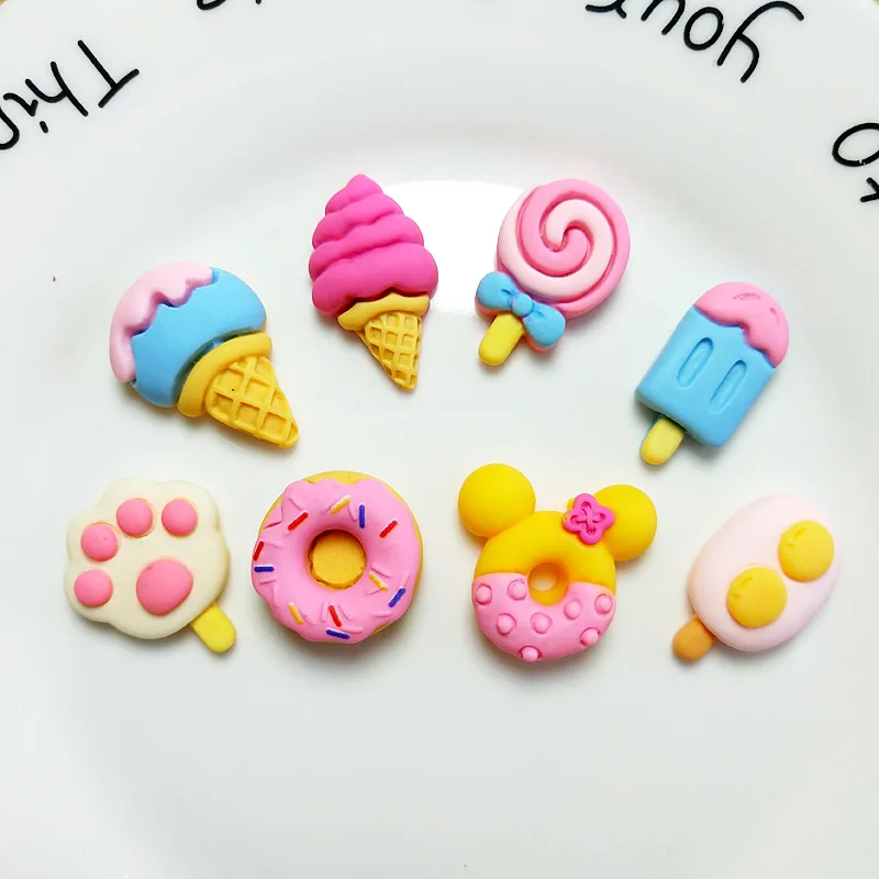 

8Pcs Kawaii Resin Water Bottle Accessories 3D Simulated Food Ornament Refrigerator Phone Bottle Stickers Phone Case Accessories
