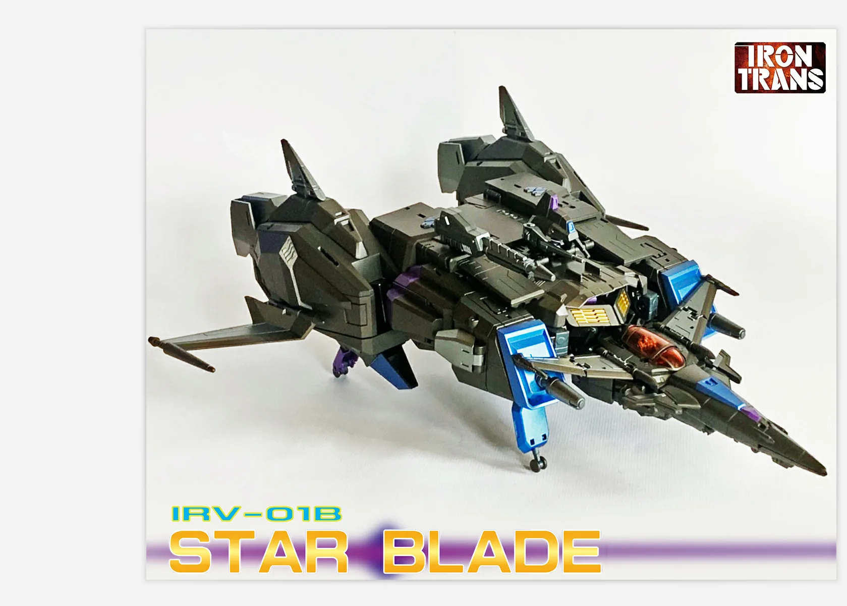 Фото Трансформируемая фигурка IRON TRANS IR-V01B IRV01B Dark Star Saber MP Ratio №3