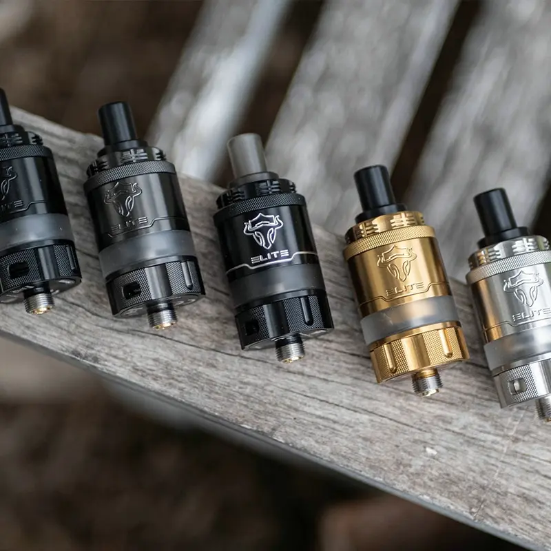 

Original thc tauren Elite Pro RTA Tank 2ml/2.5ml Capacity 22mm 316SS Single Coil Rebuildable Atomizer vs siren v2 mtl rta