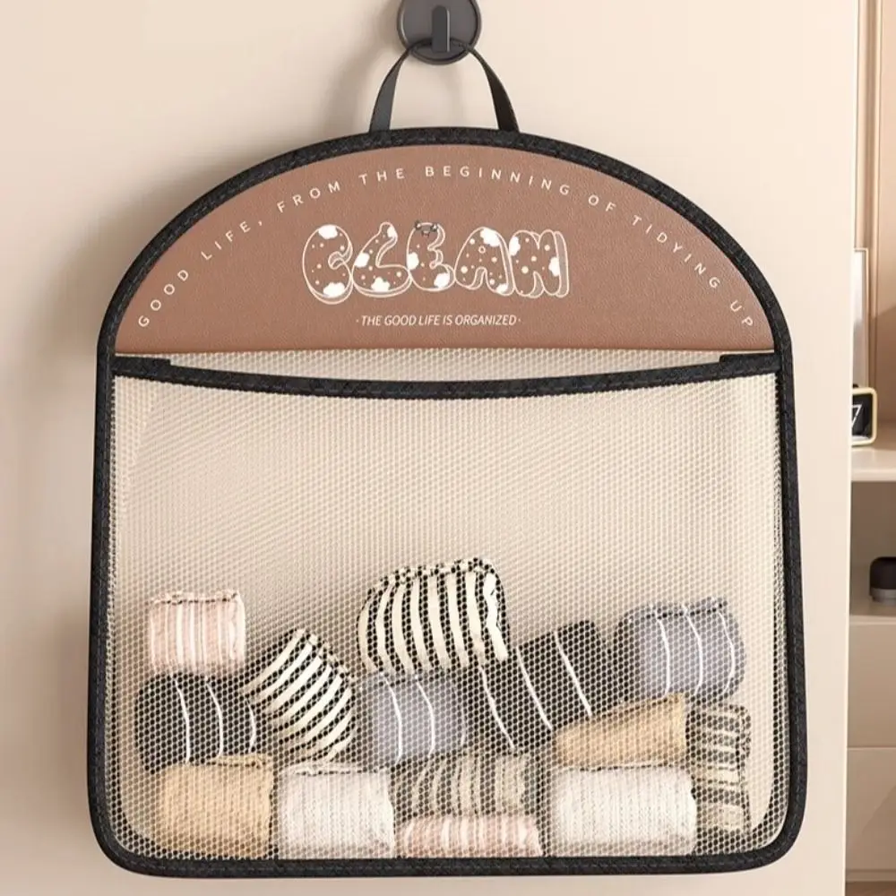 Сетчатая сумка для хранения нижнего белья большой емкости с крючком