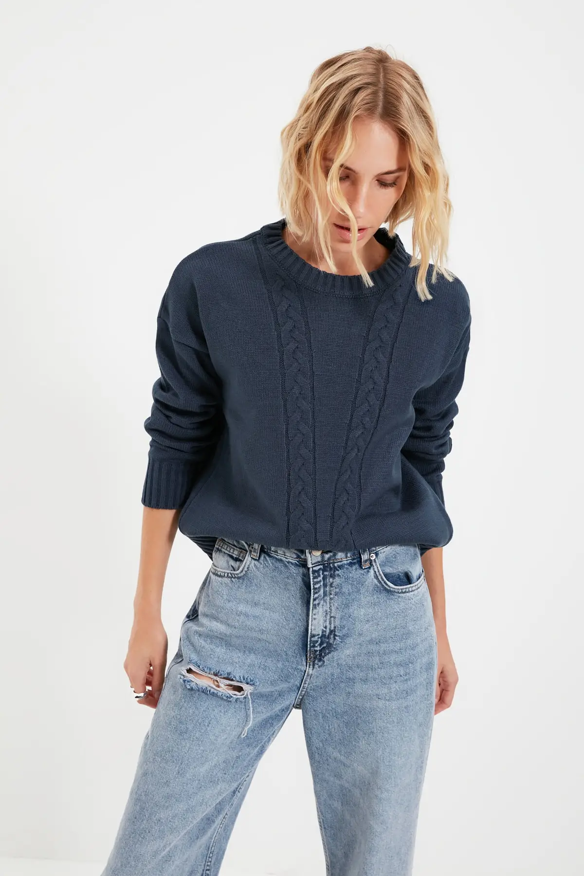 

Trendyol Bike Collar Knitwear Sweater TWOAW22KZ0758